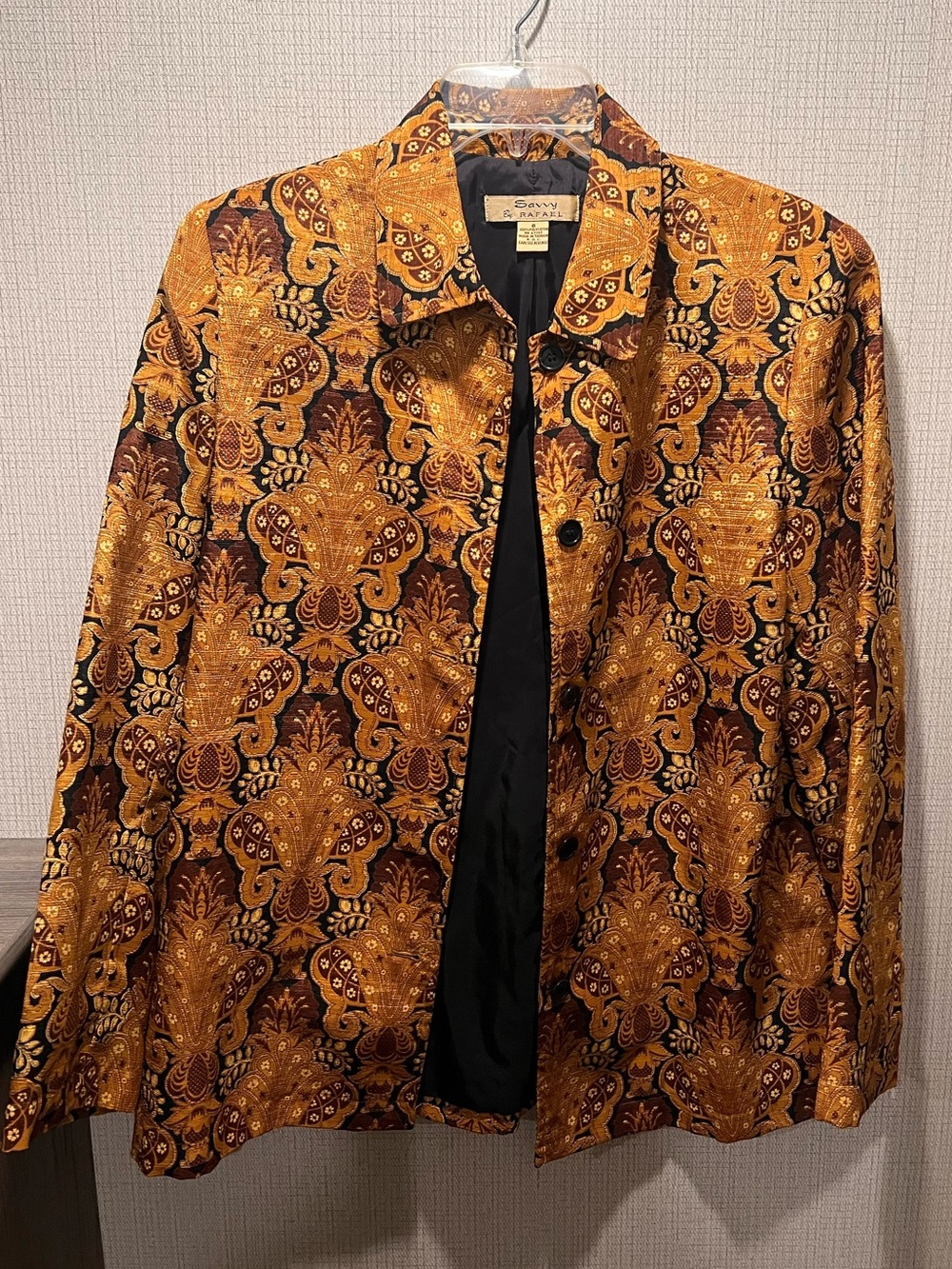Vintage Savvy Rafael Brocade Tapestry Jacket Size 8